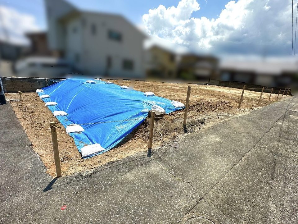 福岡市中央区の事例:整地後の更地